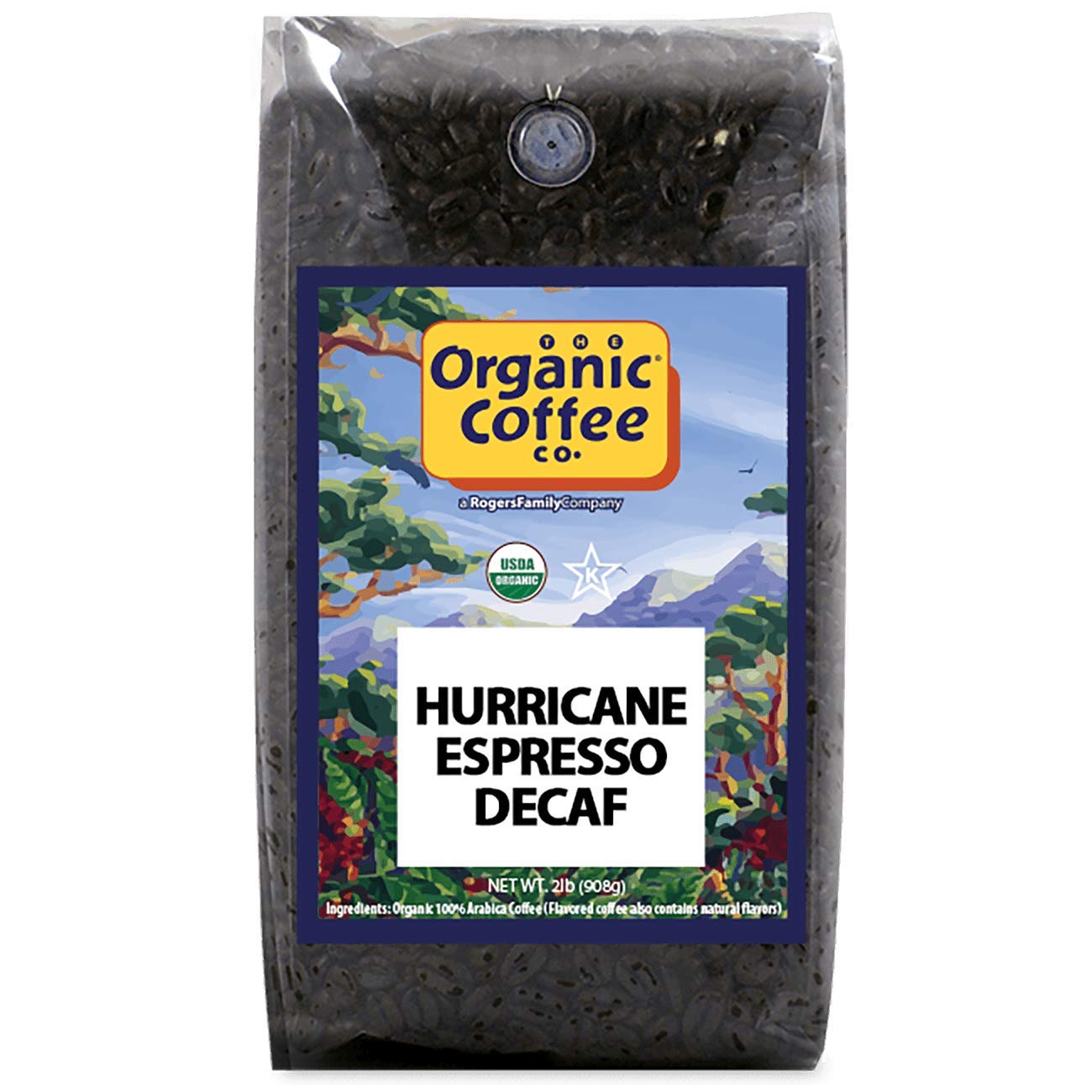 Amazon.com : Organic Coffee Co. DECAF Hurricane Espresso Whole